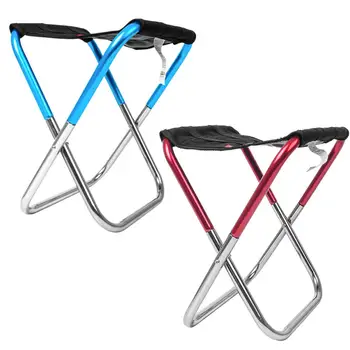 

Outdoor Foldable Mini Fishing Chair Ultra Light Weight Folding Camping Seat Aluminum Alloy Picnic Fishing Chair With Bag