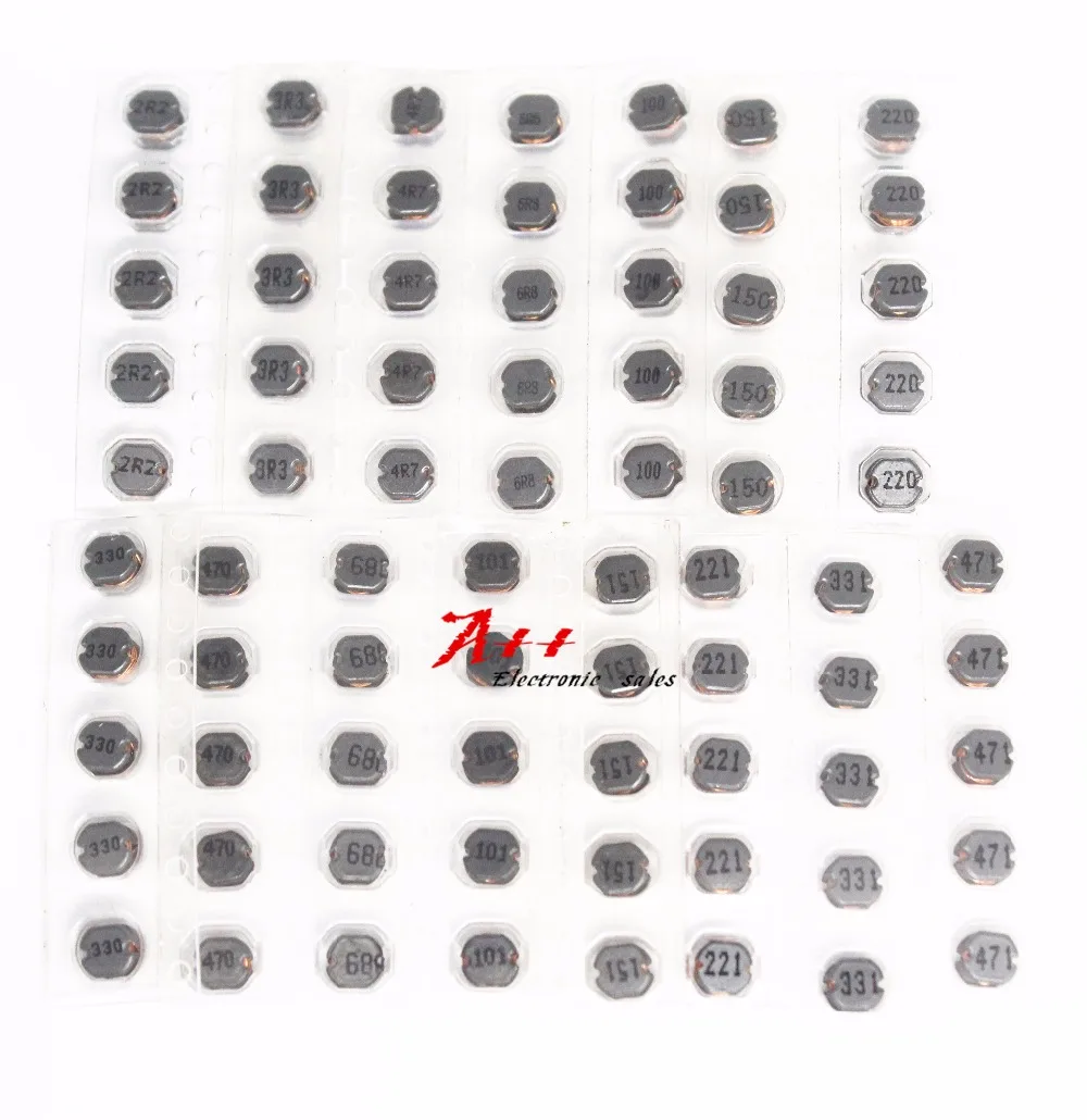 

75pcs 15 values CD43 SMD Power Inductor Assortment Kit Chip Inductors