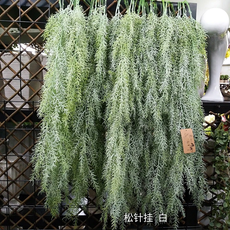 

Artificial Pine Needles Plants Vine Plastic Flower Rattan Home Wedding Wall Hanging Decorative Plant