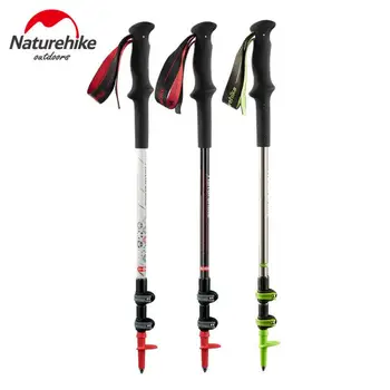 

Naturehike Camping Trekking Poles Nordic Walking Stick Ultralight Climbing Pole Hiking Sticks Carbon Cane Walking Stick 2PCS/LOT