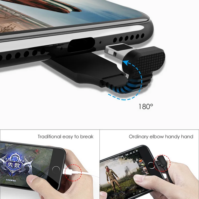 MCDODO Cable USB para iPhone 7 6X8 6 s plus Cable de carga rápida de cargador de teléfono móvil tipo C para Samsung Galaxy S8 lg
