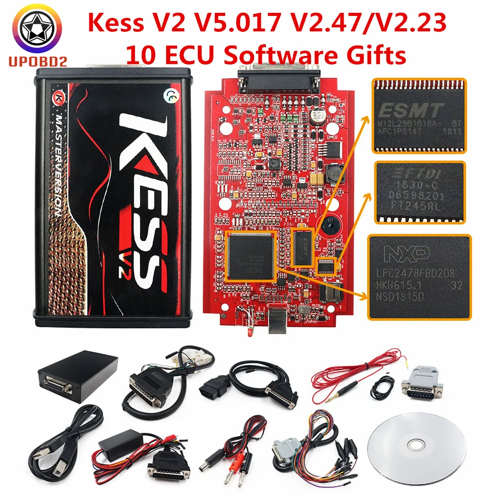 

Kess V2 5.017 V2.47 Full Master ECU Programmer EU Red Online Kess 2 V5.017 2.47 OBD Manager Chip Tuning Tool Kess v2 5.017 V2.47