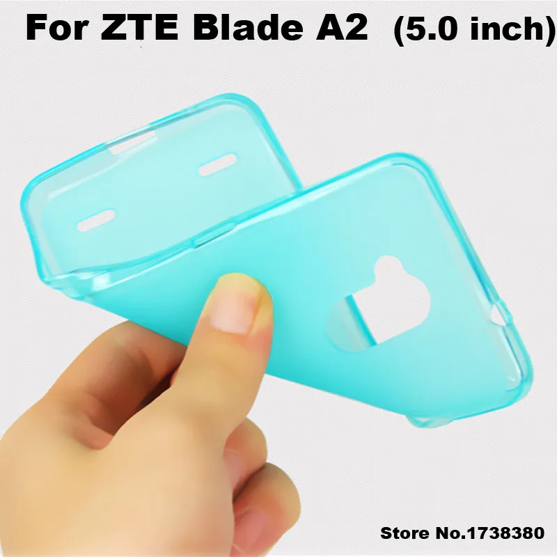 Чехол для ZTE Blade A2 4 цвета матовый из ТПУ мягкий чехол телефона задней панели (5 0