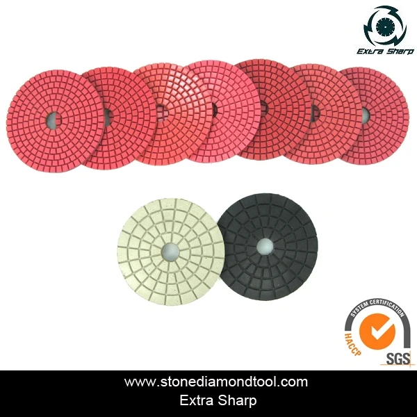 4inch Cheap Diamond Polishing Pads 4 Wet/Dry Backer Granite Stone