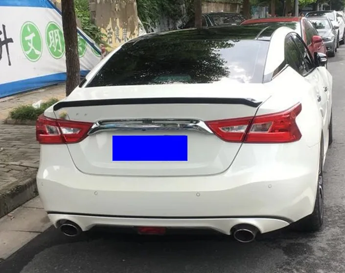 

for Nissan Maxima spoiler 2015 2016 2017 2018 year by DIY paint color primer rear trunk wing Lip spoiler high quality ABS