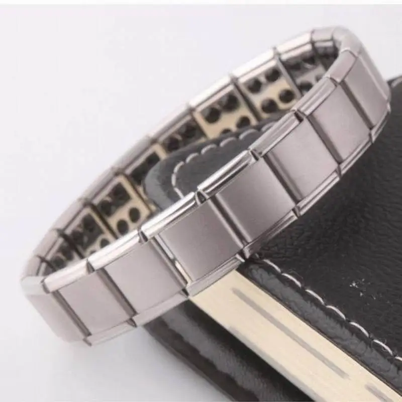 

Fashion Men Stainless Steel Watchband Charm Bracelet Magnet Germanium Health Bangle Jewelry HSJ88