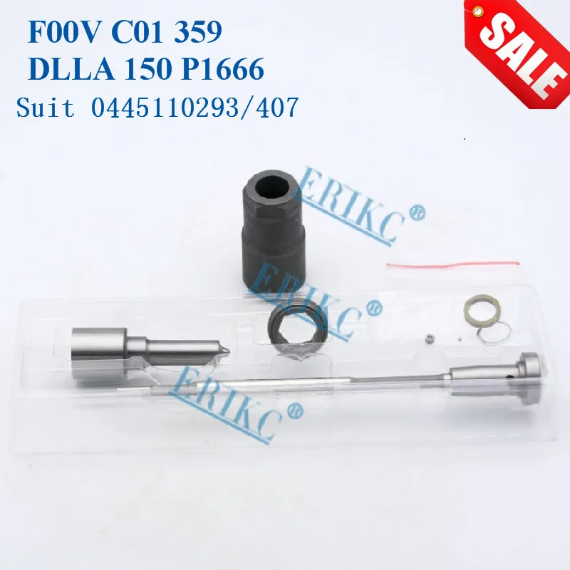 ERIKC 0445110293 Форсунка топливной форсунки DLLA150P1666 клапан F00VC01359 Inyector комплекты для