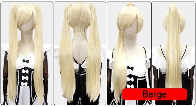 Hsiu 80cm Long Staight Ponytail Clip Cosplay Wig High Temperature Fiber Synthetic Wigs Anime Party 14 Color -Zentai shop online