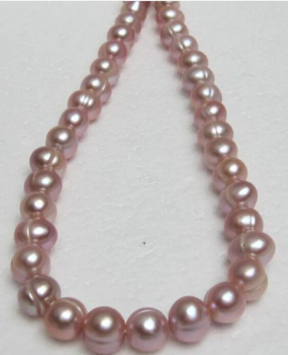 

huge11-12mm south sea lavender natural pearl necklace shipping free