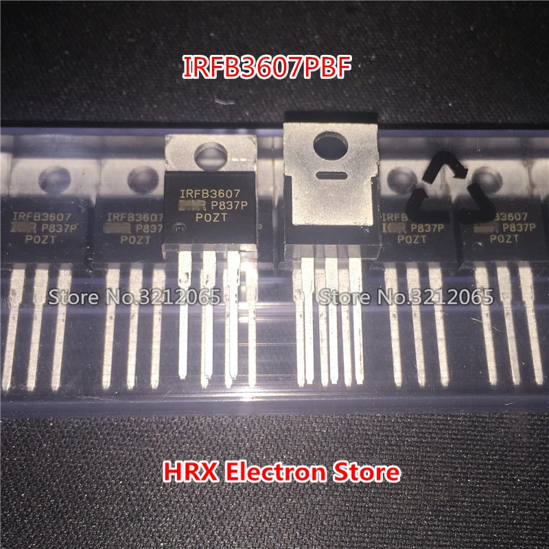 

New Original Import IRFB3607PBF IRFB3607 MOSFET 75V 80A TO-220 10PCS/20PCS/50PCS