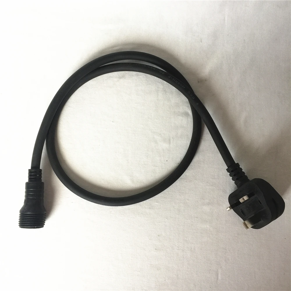 3Pin 1 м водонепроницаемый блок питания кабель для наружное освещение для сцены IP65 Мощность кабель переходник с ЕС/США/Великобритания/штепсельная вилка австралийского стандарта Мощность шнур линия