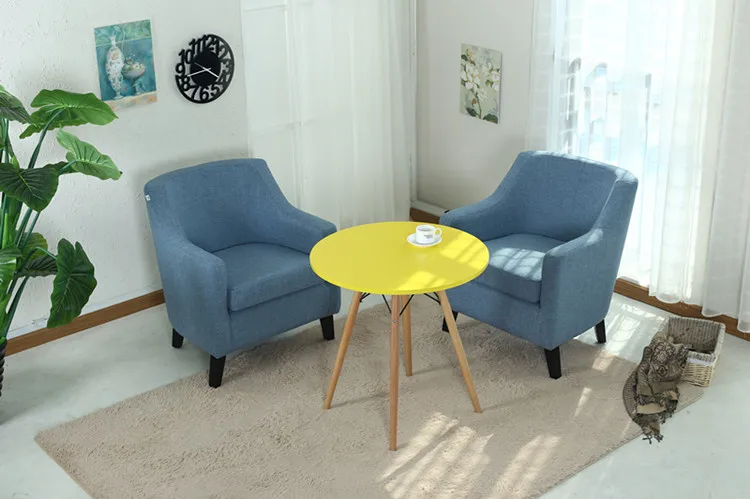 Столы для кафе, мебель из цельного дерева, квадратный круглый стол, сборочный стол, журнальный столик, минималистичный современный 60*46 см/70*73 см