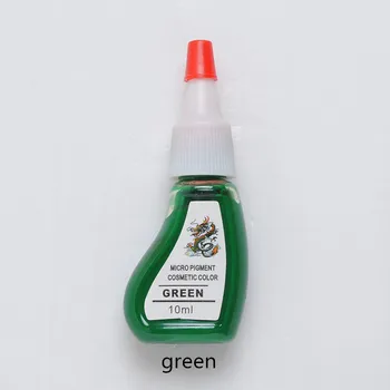 

2piece/lot Green color permanent lip Tattoo Ink 10ML Makeup Microblading Tattoo pigment Eyebrow Makeup Tattoo ink pigment