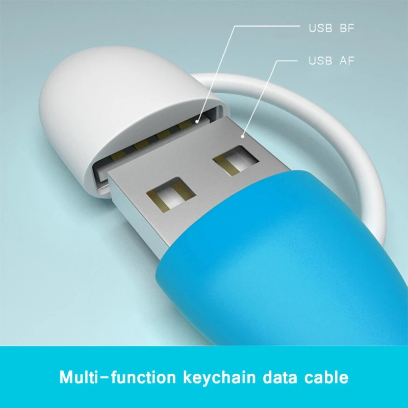 2 в 1 USB OTG адаптер брелок кабель для передачи данных 2.1A Micro USB для iPhone для Android мобильных телефонов к компьютеру