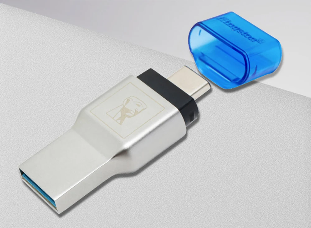 Kingston Micro SD кард-ридер с USB 3,0 тип-c тип-a двойной интерфейс microSD/microSDHC/microSDXC UHS-I карта USB 3,1 адаптер