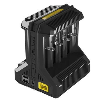 

Nitecore i8 Intelligent Charger 8 Slots Total 4A Output Smart Charger for IMR18650 16340 10440 AA AAA 14500 26650 and USB Device