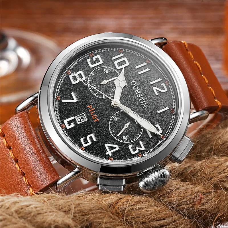 Ceny 2019 marka ochstin godzin mężczyzna luksusowy zegarek zegarek wojskowy mężczyźni data zegar kwarcowy zegarek sportowy marki mężczyźni Casual Men zegarki