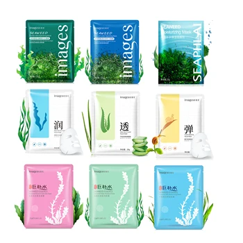 

Images 10Pcs Seaweed Aloe Vera Skin Tendering Mask Moisturizing Refreshing Hydrating Oil Control Nourishing Snail Mask Skin Care