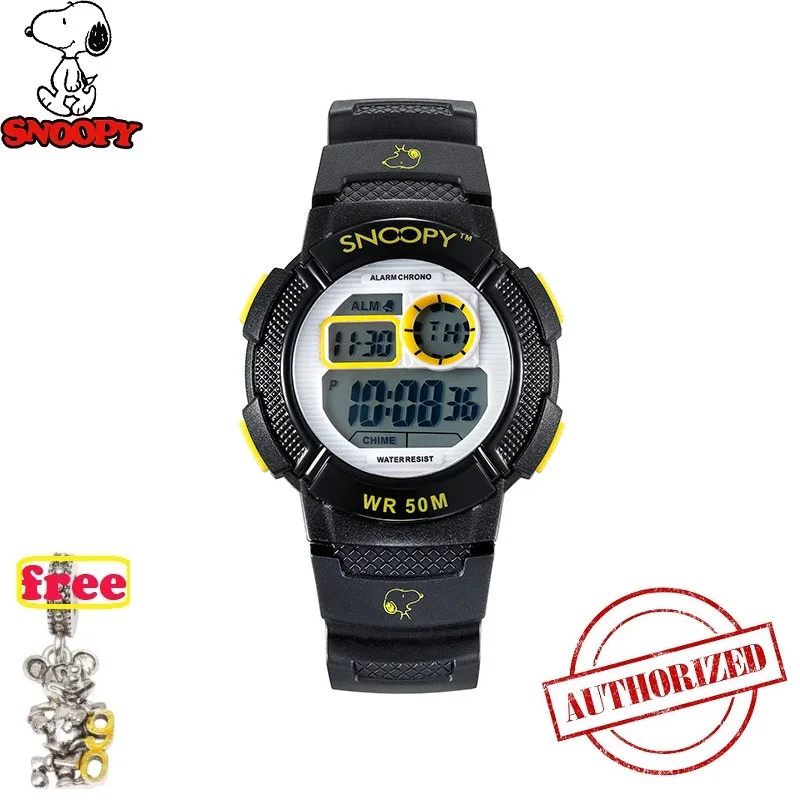

SNOOPY Men Military Watch Waterproof Wristwatch DIGITAL LED Quartz Clock Sport Watch Male relogios masculino KIDS Shock SNW810