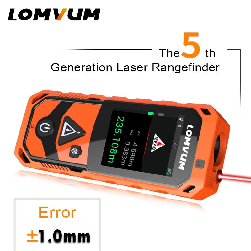 US $88.88 LOMVUM New Arrival Laser Rangefinders Digital Laser Distance 200m Meter Distance BatteryPowered Measurer Laser Camera Function