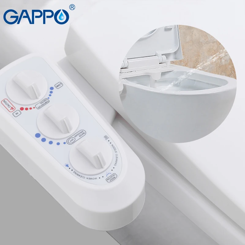 

Gappo home Non-Electric bidet spray gun toilet seat Hot cold thermostatic warm water Simple Installed on the toilet bidet wc