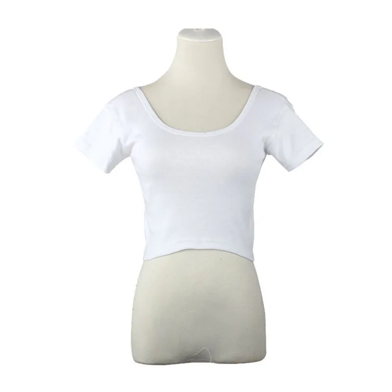 t-shirt femme manche courte short clothing length O enck solid woman t-shirts blouse daily casual dropshipping 50AT801
