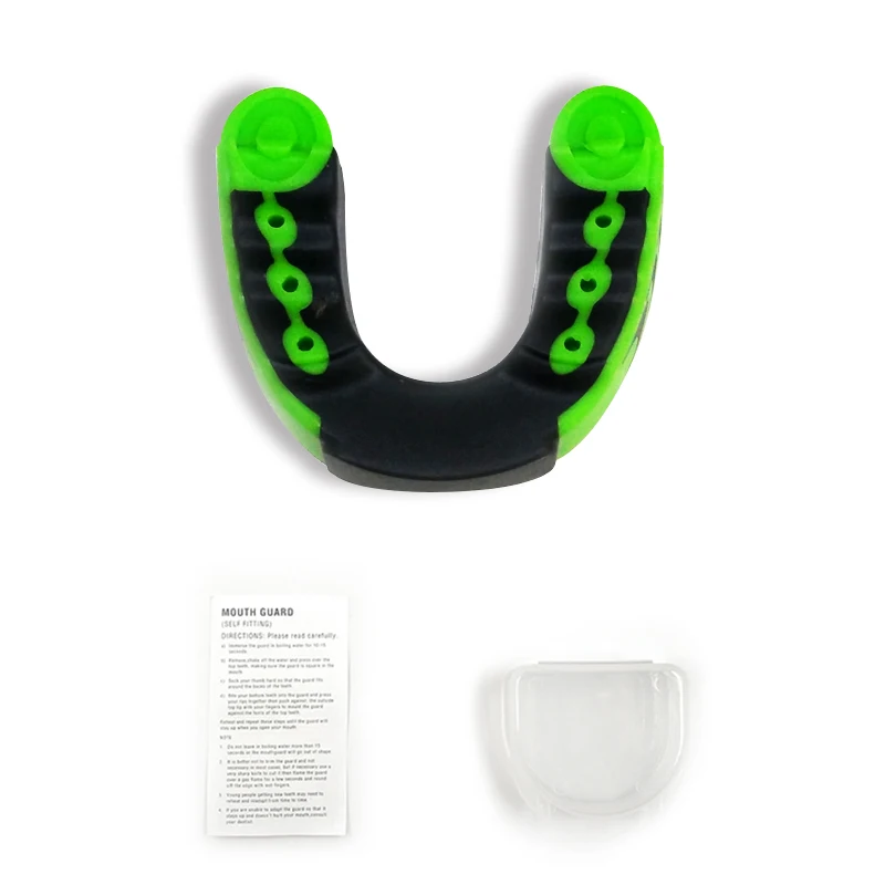 Grado Profesional boca guardia 3 capas Gum Shield dientes Protector de boxeo Muay Thai baloncesto fútbol deporte guardia
