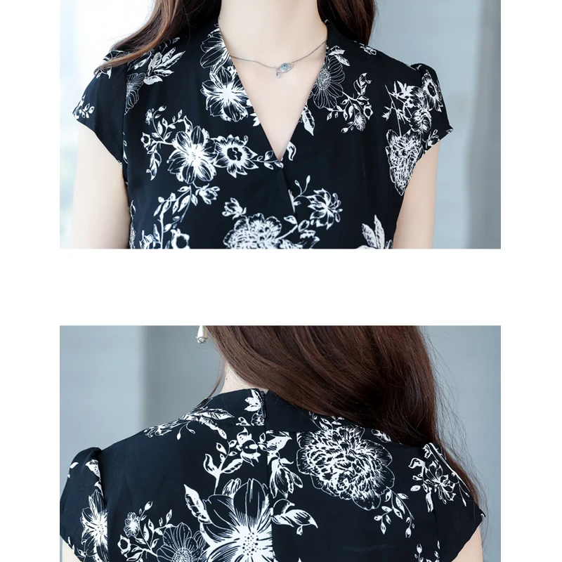 Шифоновый комбинезон, костюм для женщин, лето,, Boho, модный, Повседневный, с принтом, короткий рукав, широкие брюки, свободный спортивный костюм комбинезоны для девочек
