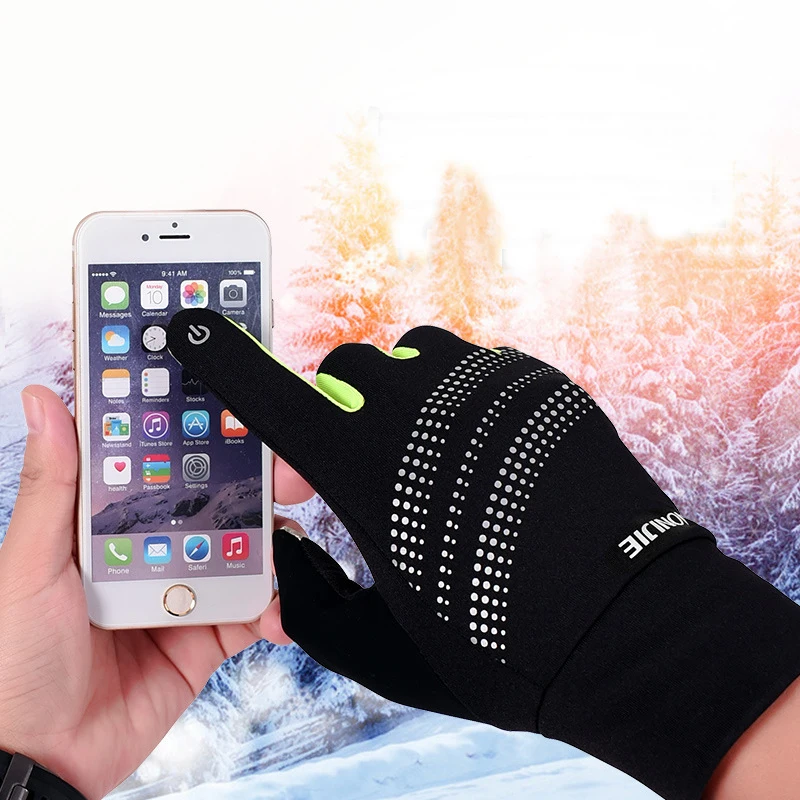 AONIJIE спортивные перчатки для бега на открытом воздухе для мужчин и женщин Теплые Перчатки для фитнеса с сенсорным экраном многофункциональные ветрозащитные перчатки для всех пальцев
