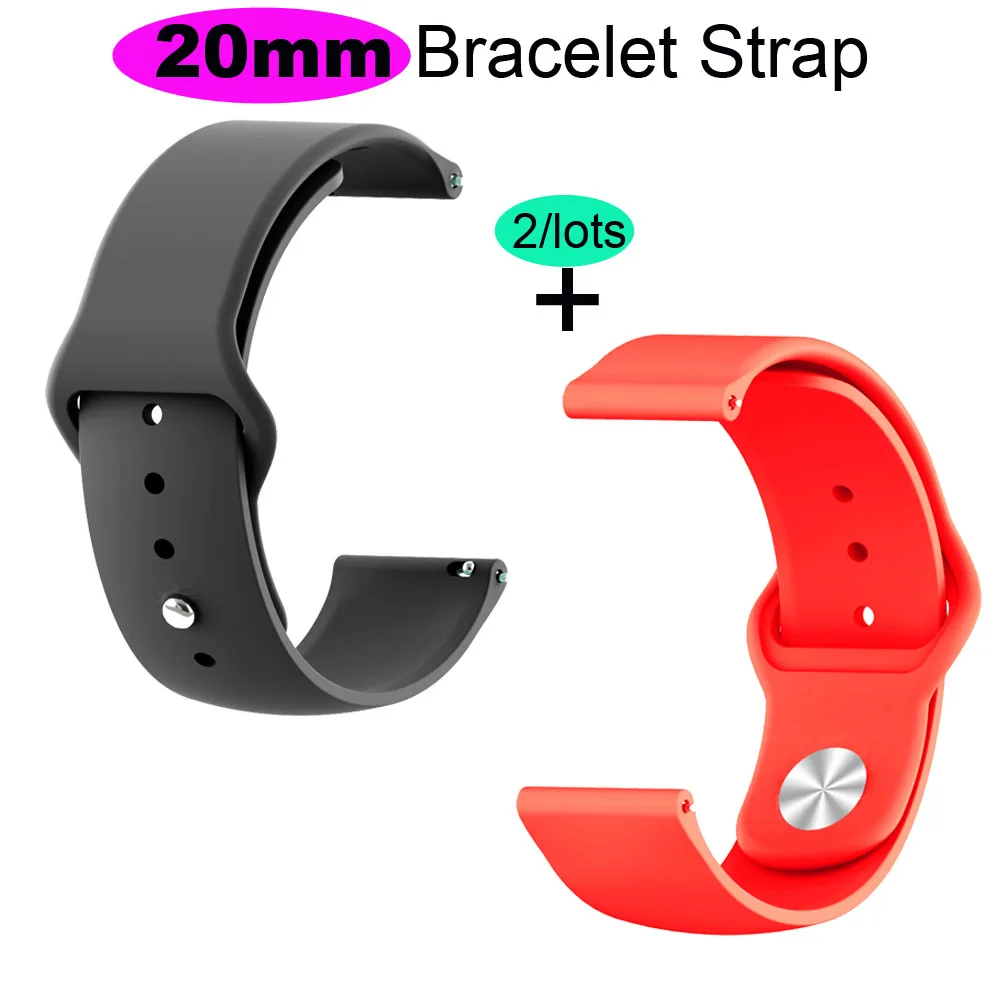 

20mm Silicone Bracelet Band For Xiaomi Huami Amazfit Bip Watch Strap Amazfit GTS Watchband Amazfit GTR 42mm Wristband Wrist Belt