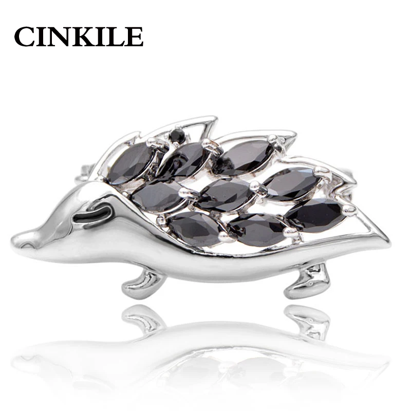 

CINKILE Zirconia Hedgehog Collar Pins For Women And Men Fashion Copper Brooches Animal Unisex Pin Kids Gifts New Fashion