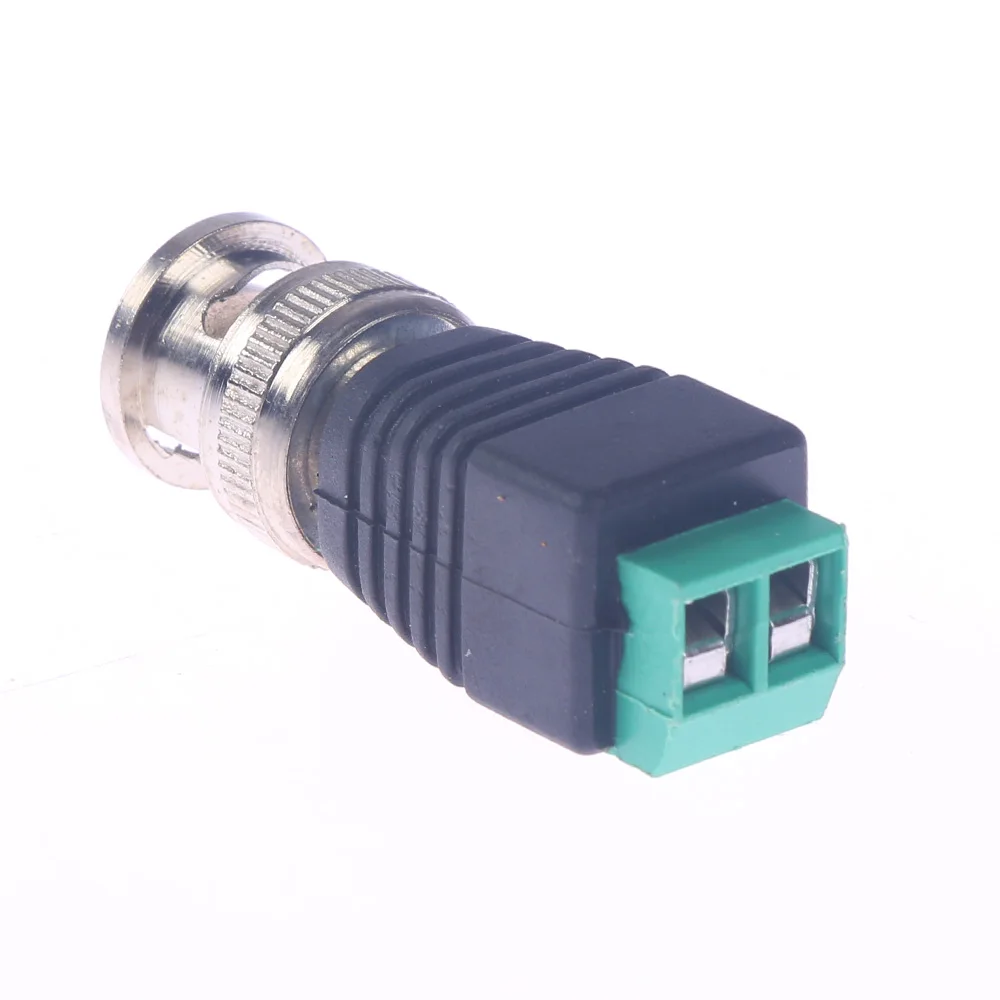 1/2 шт. BNC кабель зеленый мужской Коаксиальный CAT5 в коаксиальный фотоэлемент