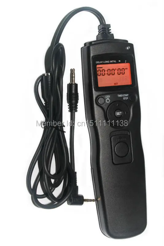  Time lapse intervalometer Timer Remote Shutter Release Cord as RS-60E3 for Canon 700D 650D 600D 550D 500D  60D 70D 1100D 1000D 