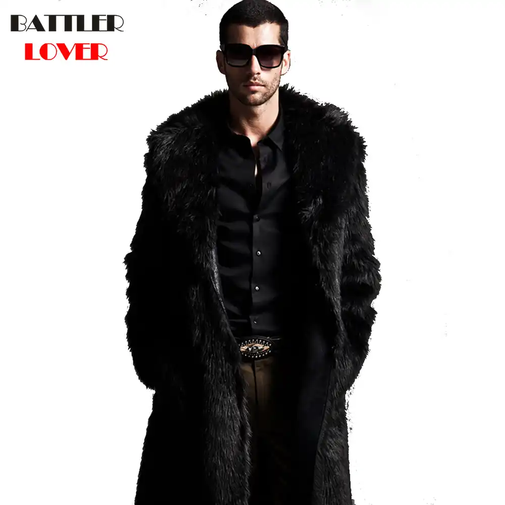 faux fur jacket with hood mens