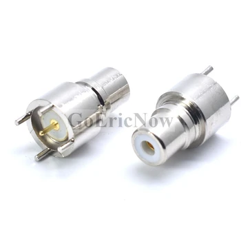 

50 pcs Welded plate 4 foot RCA AV female 180 degree PCB connector adpater