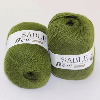 

Sale 2*50gr Super Soft Pure Sable Cashmere Wrap Shawls Hand Knit Wool Crochet 243-yarn B1