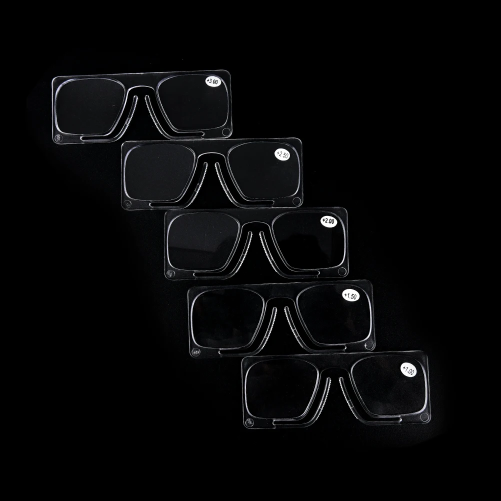 1Pc No Frame Clip On Reading Glasses Older Mirror Nose Clip Nose Pads For Small Eyeglasses Small Reading Glasses Clip