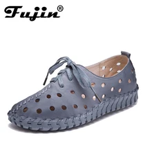 Fujin/Новинка года; женская обувь на плоской подошве; женские лоферы; женские слипоны на плоской подошве; 6 цветов; обувь для вождения из натуральной кожи; Лидер продаж