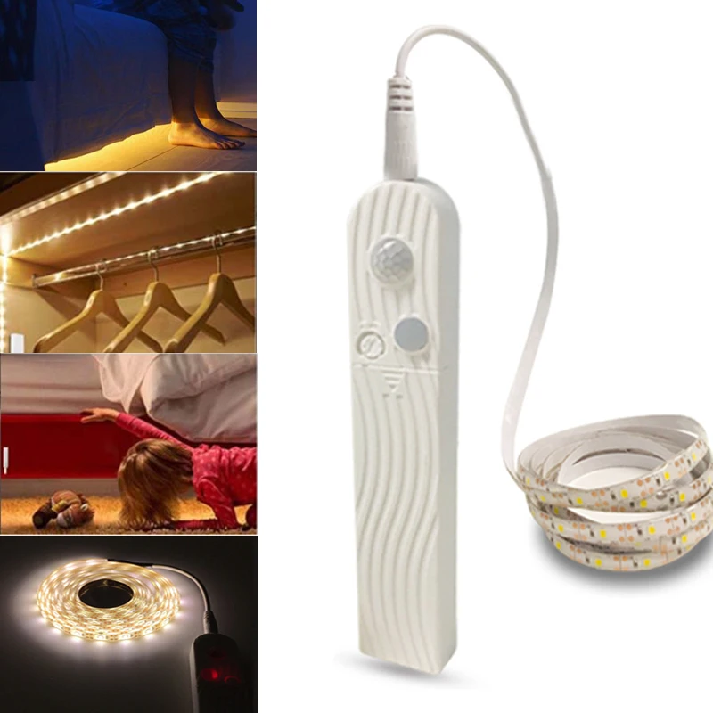 

LED Strip 2835 DC5V 60LEDs/m Flexible LED light TapeLight Warm white Motion Sensor LED Strip 1M 2M 3M