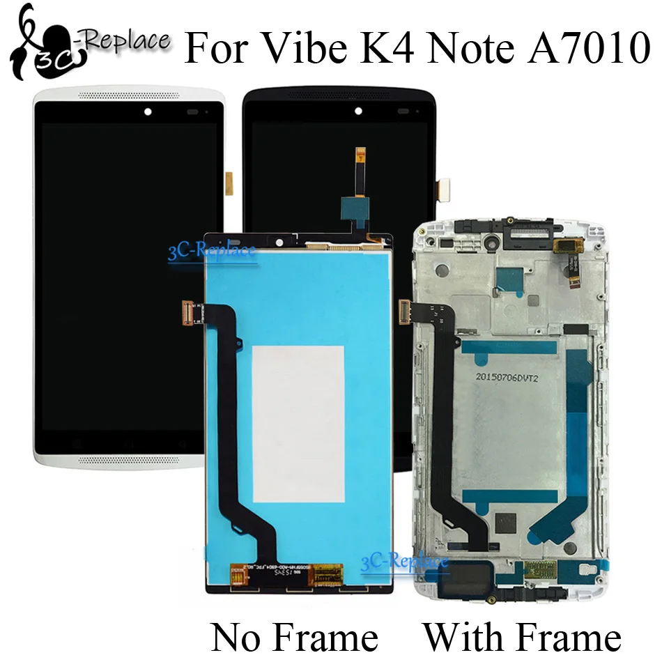 ЖК дисплей с дигитайзером сенсорного экрана в сборе для Lenovo K4 Note A7010a48 A7010 Vibe X3 Lite