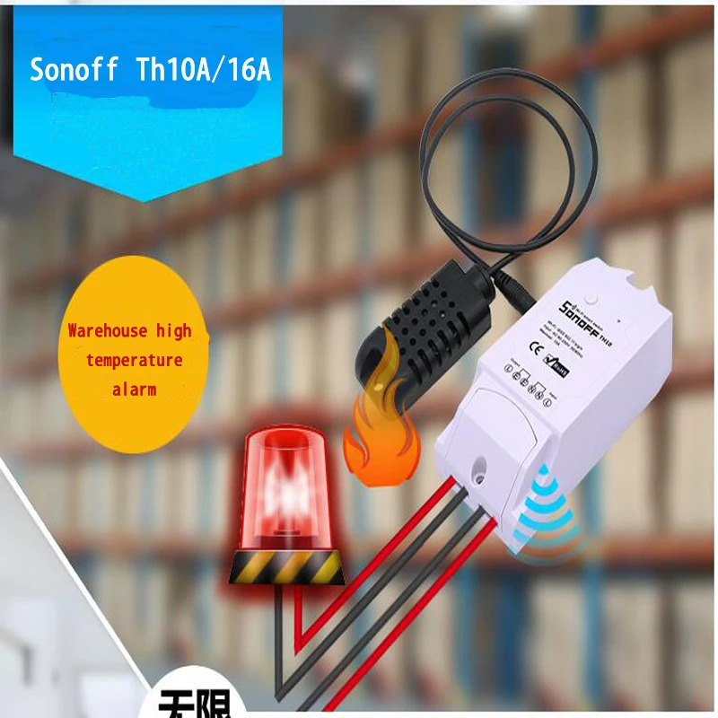 Itead Sonoff TH 10A/16A датчик контроля температуры и влажности WiFi умный дом переключатель дистанционного управления интеллектуальные модифицированные части