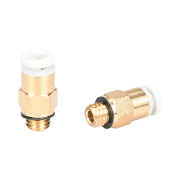 

3D Printer Parts 04-M6 Pneumatic Connector PC4-01 M6 Quick Coupling Bowden Extruder Connector for 1.75mm Filament Filament RepRa