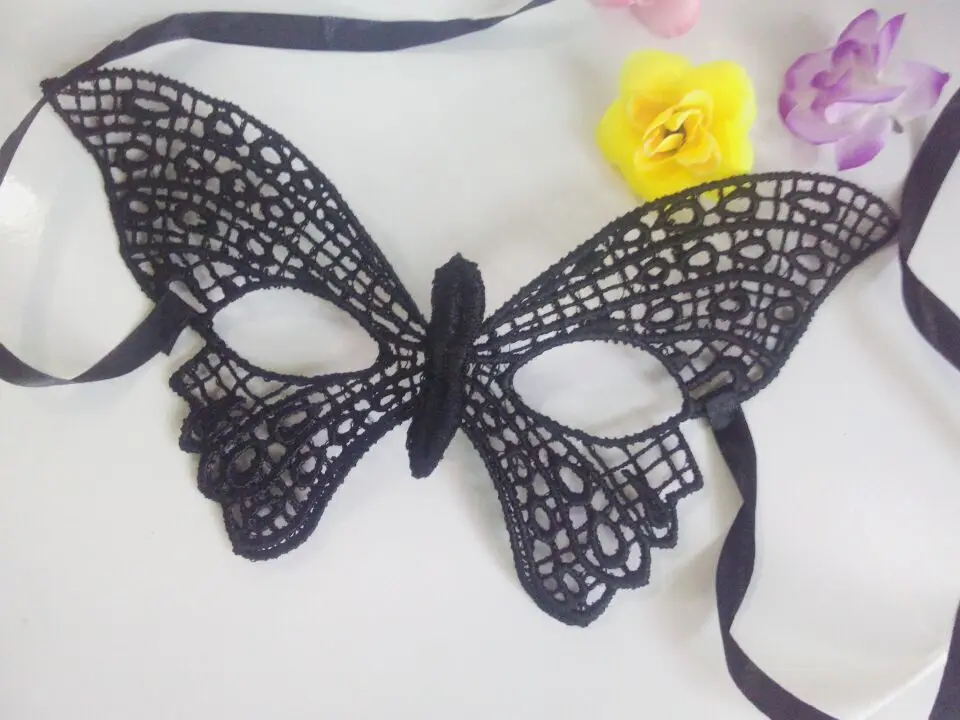 

M591-4 black lace flower mask sexy lady cutout eye mask masquerade mysterious masks at home well, party Fancy Dress Costume