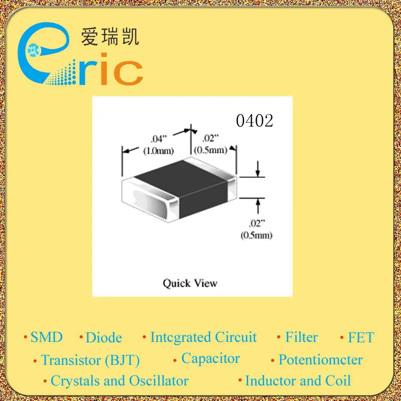 10pcs SMD Resistor 10K ohm 10Kohm 5 1/16W 0402 Marking 01C 103