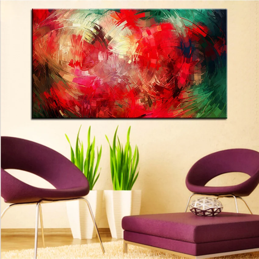 Buy Large size Printing Oil Painting swirl design Wall