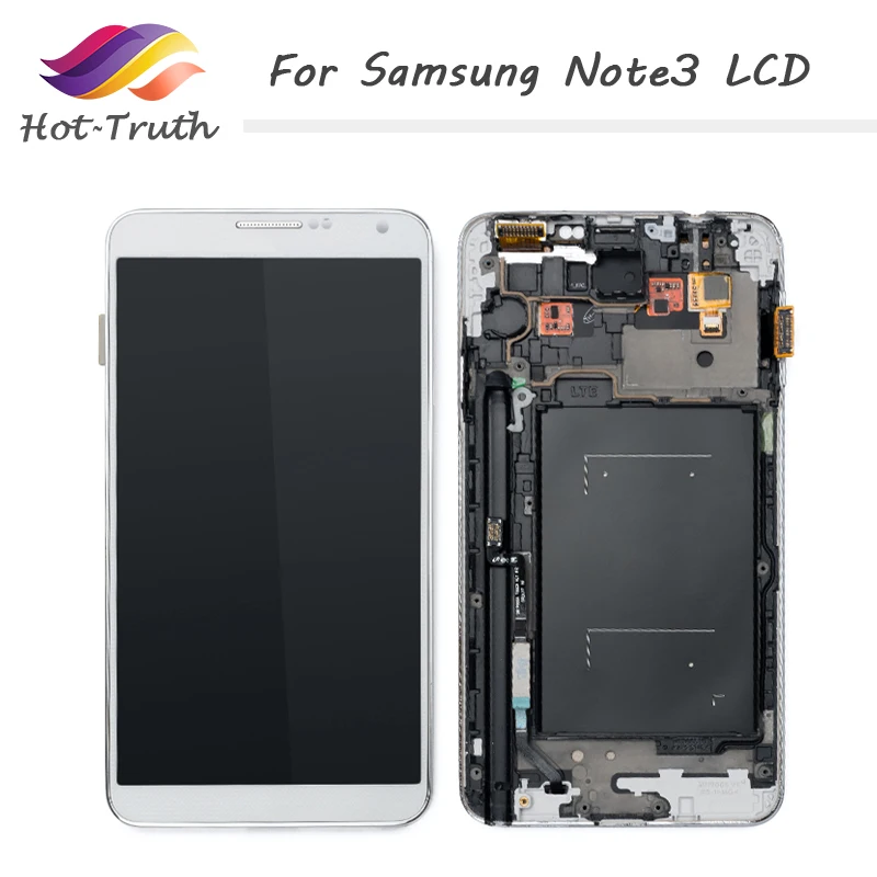 

Hot-Truth 5PCS Screen For Samsung Galaxy note3 n900 n9000 n9005 n900A LCD Display Touch Screen Digitizer Assembly With Frame