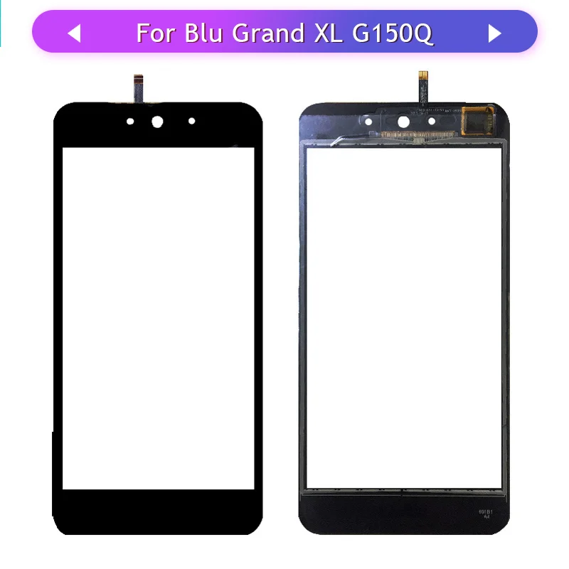 

5pcs Touch Screen For Blu Grand XL G150Q Touch Screen Touch Sensor for Blu G150 Glass Panel Digitizer Replacement