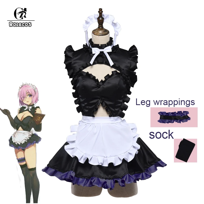 

ROLECOS Fate Matthew Kyrielite Cosplay Costume Fate Grand Order Cosplay Maid Dress Fate Stay Night Women Lolita Dress Full Set