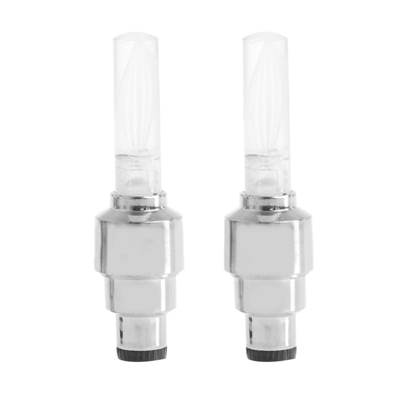 

2Pcs Bike Lights Bicycle Tyre Tire Valve Caps Wheel Spokes LED Light 7 Color