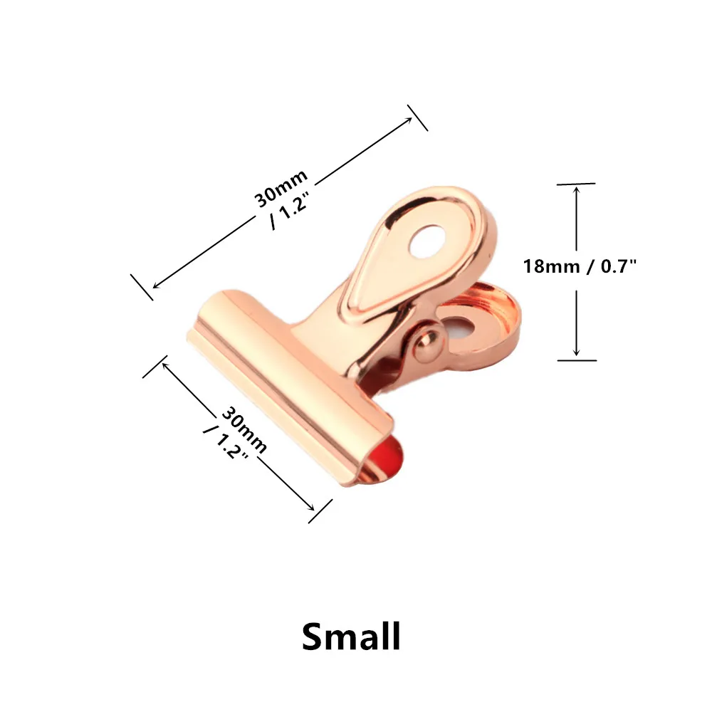 Золото и розовое золото сверхмощный бульдог зажимы утконоса зажим для офисных купюр или бытовые кухонные уплотнительные принадлежности 4 размера